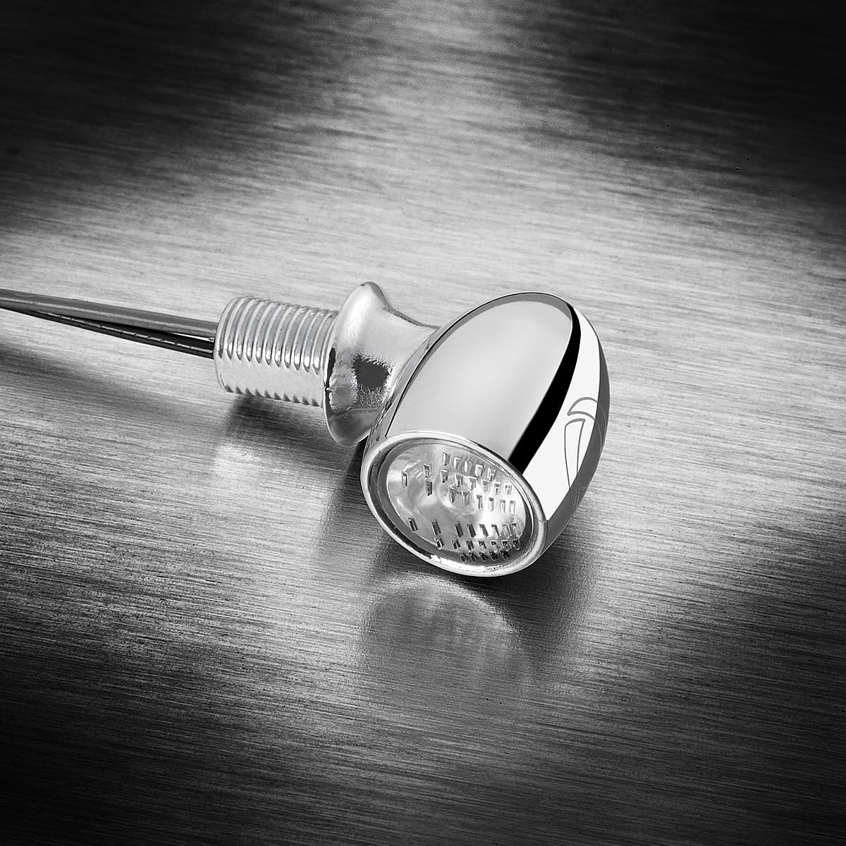 Mini clignotants LED Bullet Noir homologés ECE - Atto Kellermann